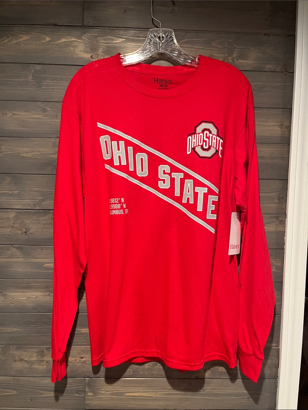 NWT Ohio State Long-Sleeve Crewneck Shirt - Red M